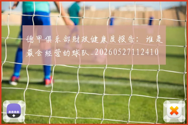 德甲俱乐部财政健康度报告：谁是最会经营的球队_20260527112410